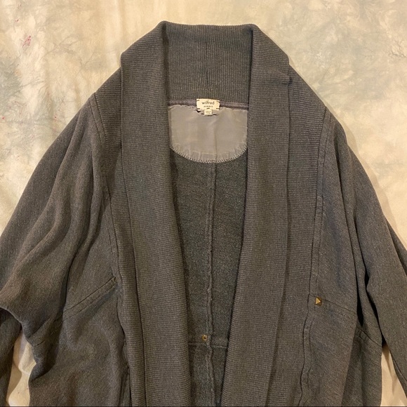 Wilfred Diderot Cardigan Sweater Gray xs - Picture 2 of 3